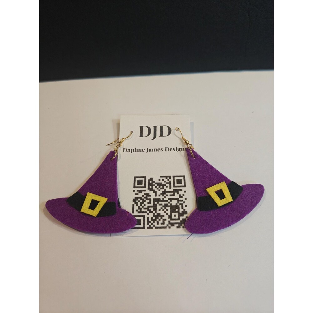 Handmade Lightweight Felt Dangle Earrings